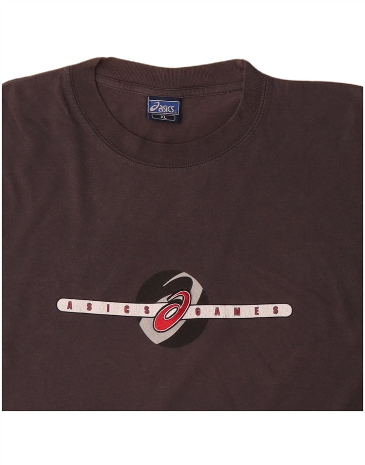 Ανδρικό γραφικό μπλουζάκι Asics Top XL Γκρι βαμβακερό