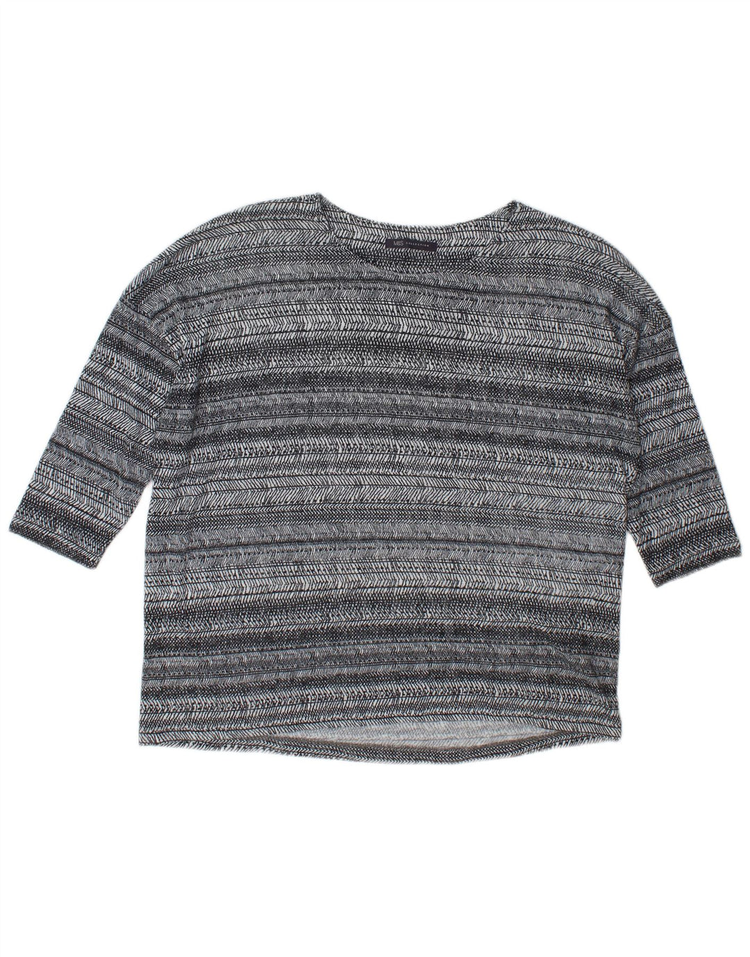 Marks & Spencer Γυναικεία υπερμεγέθη 3/4 μανίκια UK 18 XL γκρι ριγέ