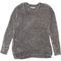 ORVIS Womens V-Neck Jumper Sweater UK 14 Medium Grey Polyester Vintage Orvis and Second-Hand Orvis from Messina Hembry 