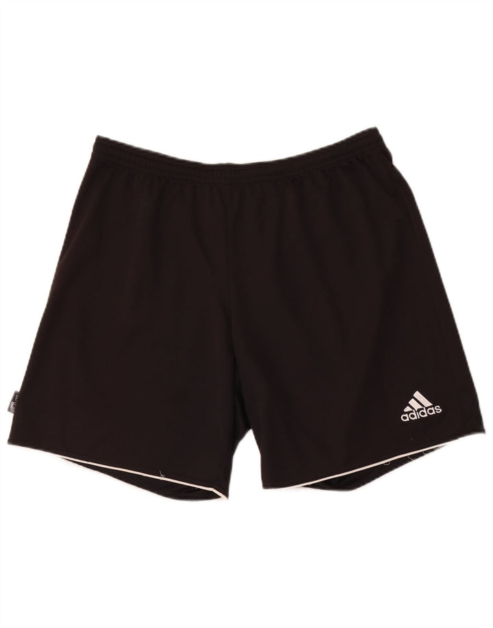 Ανδρικό αθλητικό σορτς Adidas Regular Fit Medium μαύρο πολυεστερικό αθλητικό