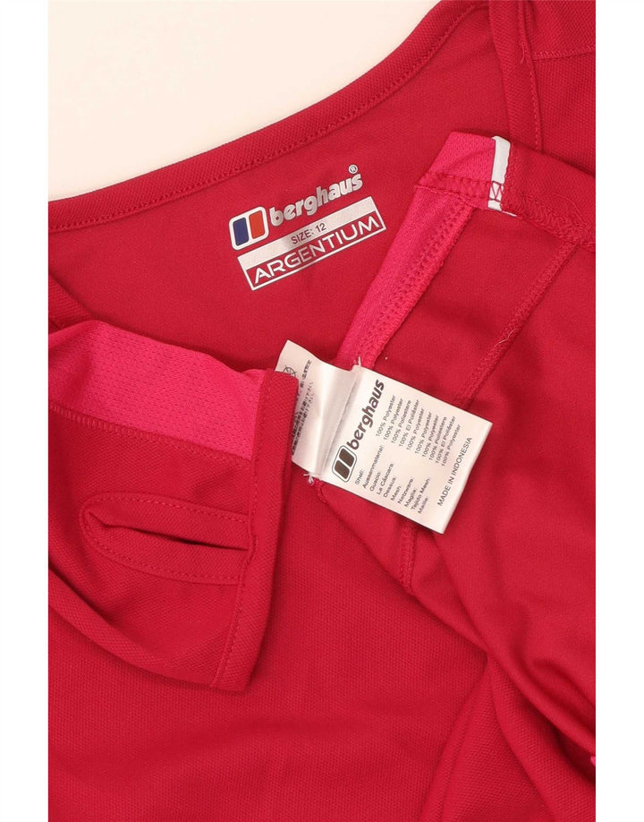 Berghaus Γυναικείο τοπ μακρυμάνικο UK 12 μεσαίο κόκκινο πολυεστέρας