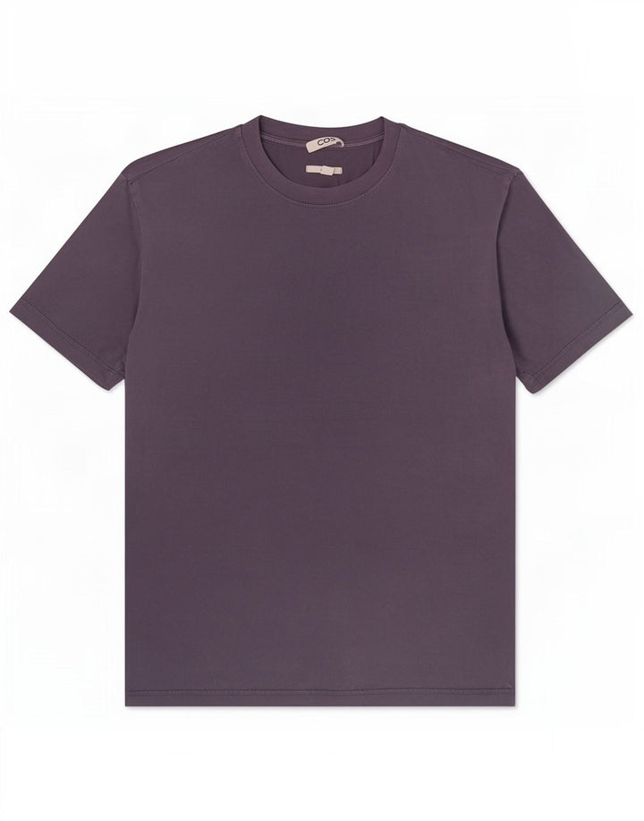Ανδρικό μπλουζάκι Cos Relaxed Fit Top από μεσαίο μπλε ναυτικό βαμβακερό