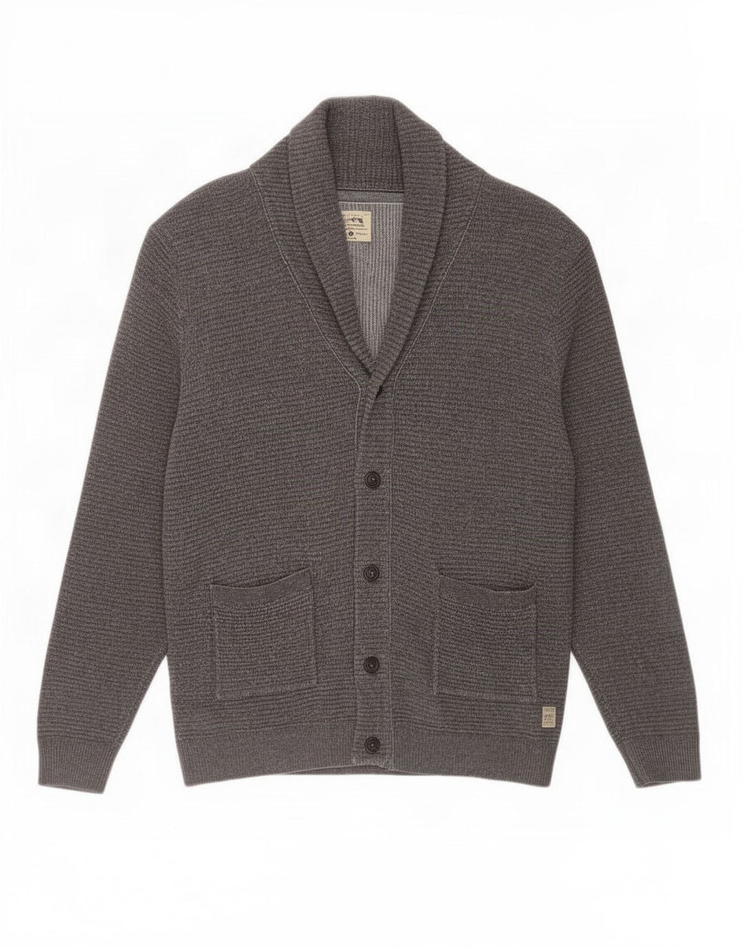 Jack & Jones Ανδρική ζακέτα πουλόβερ μεγάλο γκρι βαμβακερό