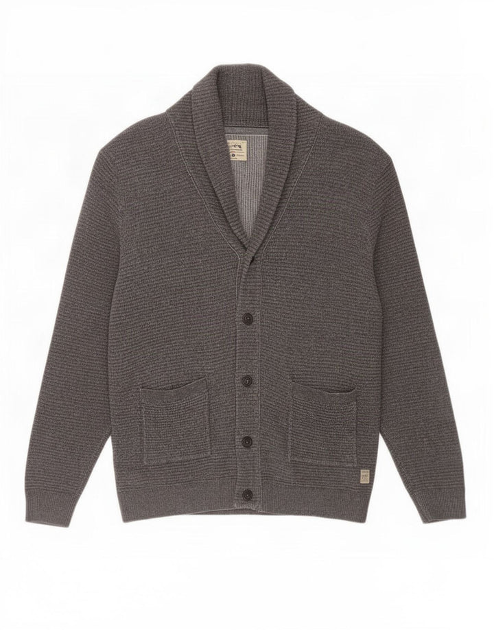 Jack & Jones Ανδρική ζακέτα πουλόβερ μεγάλο γκρι βαμβακερό