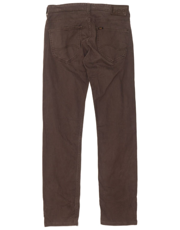 Lee Mens Powell Straight Παντελόνι Casual W31 L34 Γκρι βαμβακερό