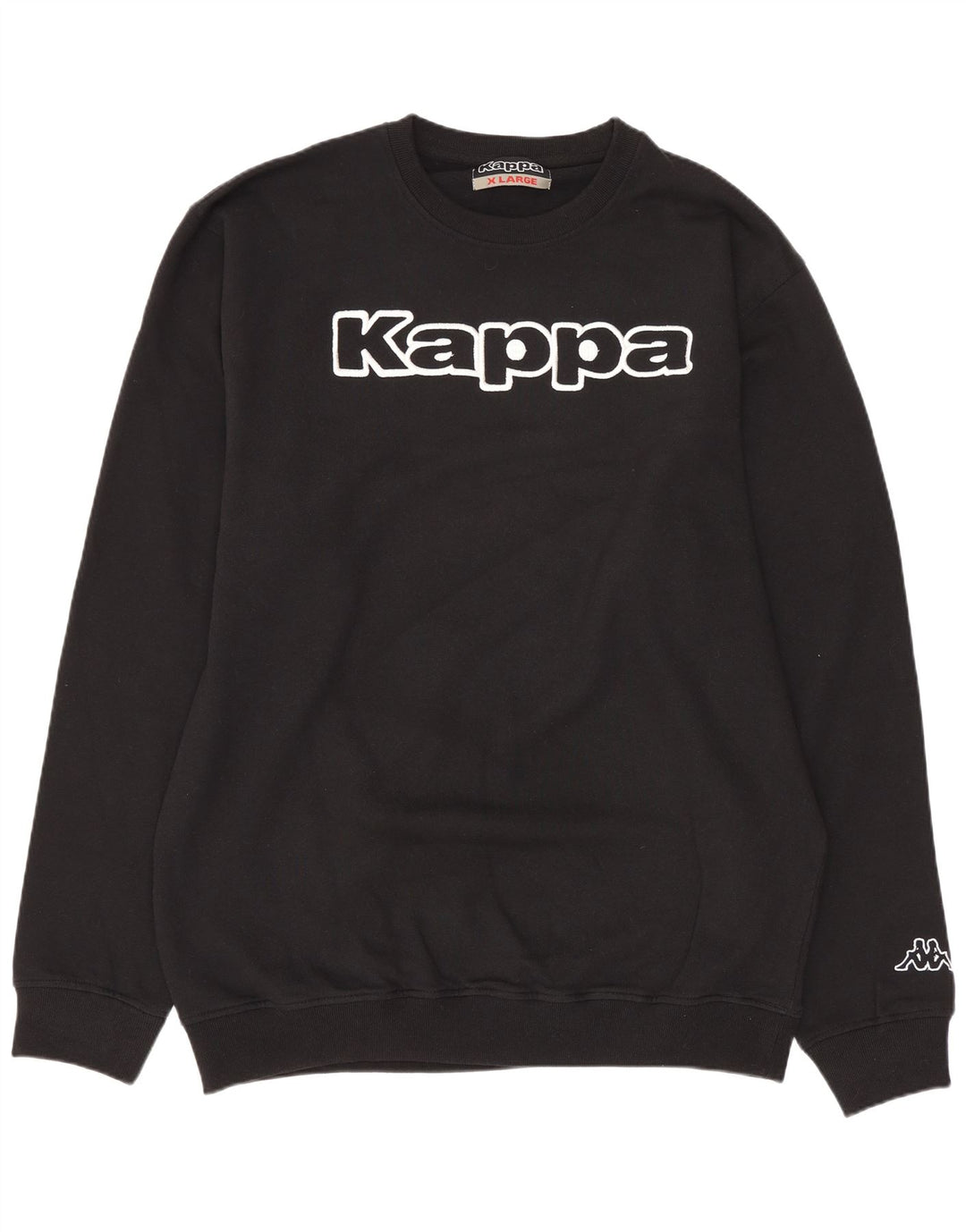 Ανδρικό γραφικό φούτερ Kappa Jumper XL Μαύρο βαμβακερό