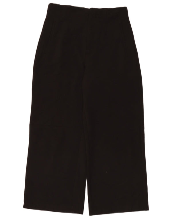 Zara Γυναικείο Ψηλόμεσο Φαρδύ παντελόνι Casual Medium W28 L26 Μαύρο