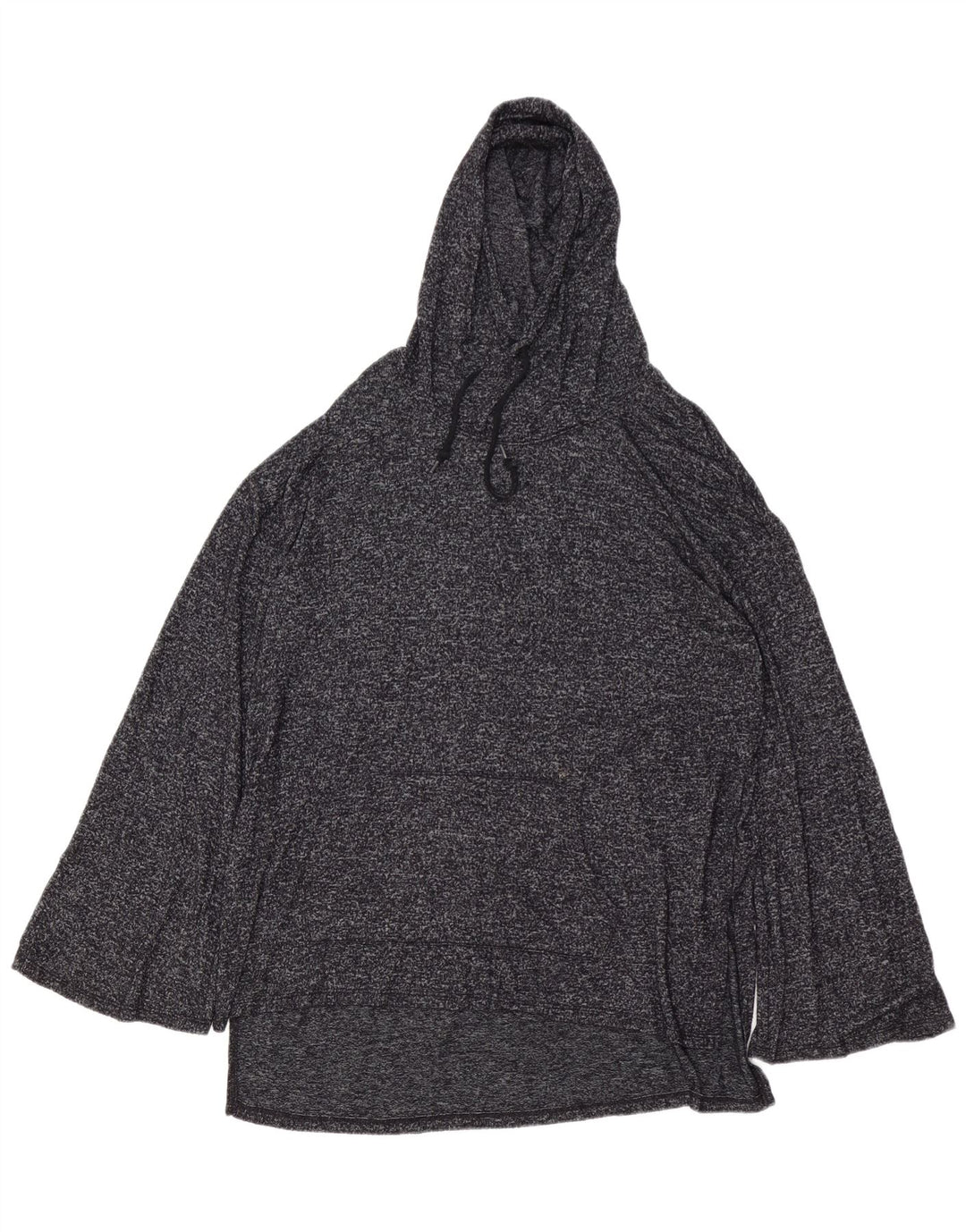 MOSSIMO Γυναικεία μπλούζα με κουκούλα Longline Top 16 Large Grey Flecked Rayon