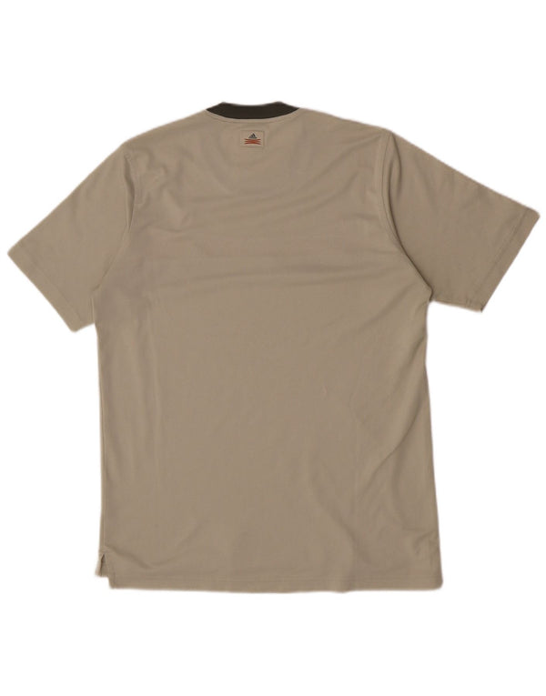 Ανδρικό T-Shirt Adidas Top Medium Beige Colourblock Polyester