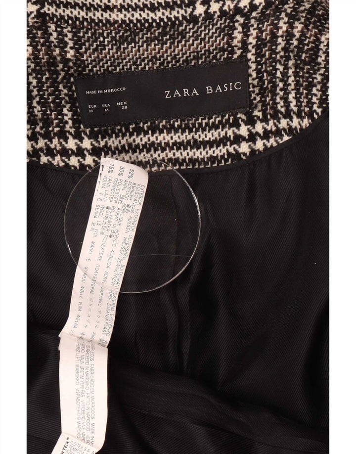 Zara Γυναικείο Πανωφόρι UK 12 Medium Grey Houndstooth Ακρυλικό