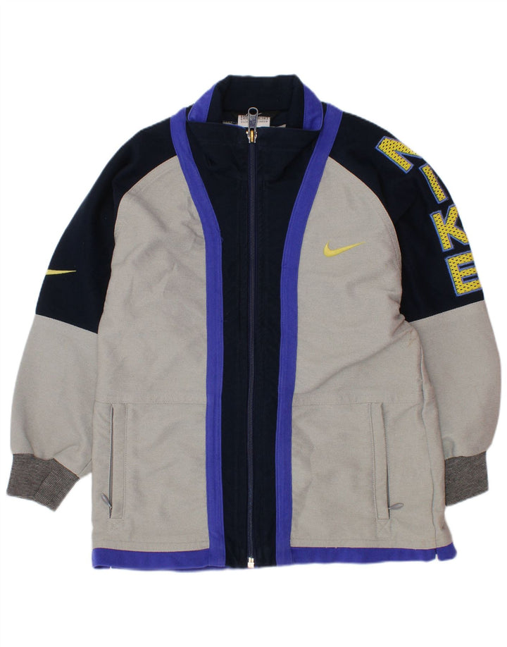 Μπουφάν NIKE Boys Graphic αθλητική φόρμα 5-6 ετών μεσαίου γκρι χρώματος