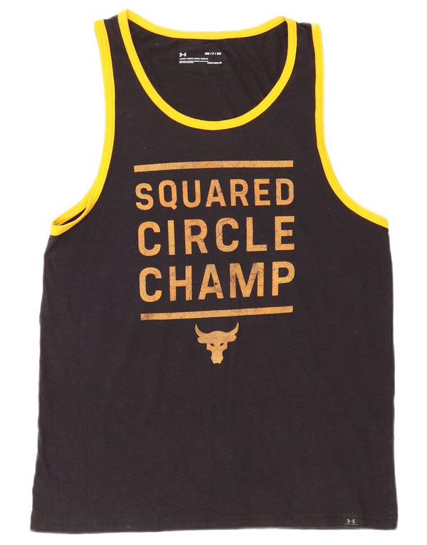 Under Armour Mens Heat Gear Γραφικό γιλέκο Top Small Black