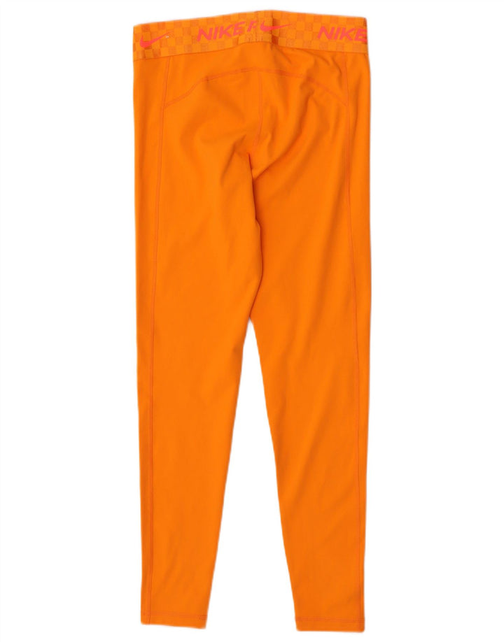 Γυναικείο κολάν Nike Dri Fit Graphic UK 12 Medium Orange Polyester