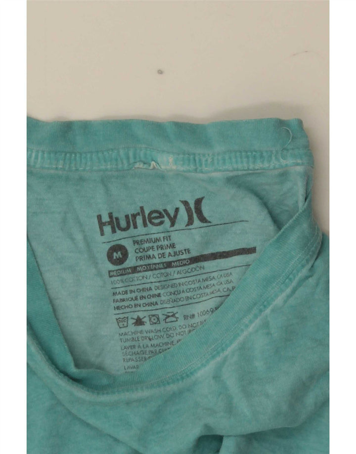 Ανδρικό μπλουζάκι Hurley Premium Fit Τοπ μεσαίο μπλε βαμβακερό
