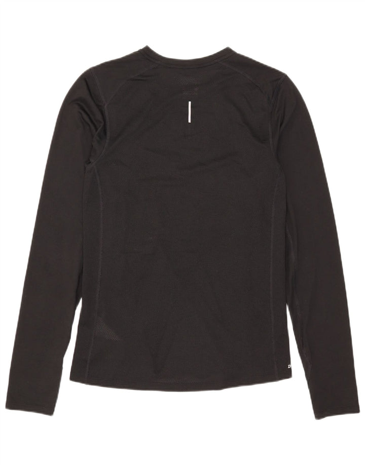 Ανδρικό τοπ Nike Dri Fit Μακρυμάνικο μικρό μαύρο πολυεστέρα