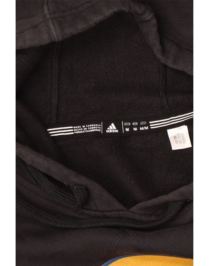 Ανδρικό γραφικό κουκούλα Adidas, μεσαίο μαύρο