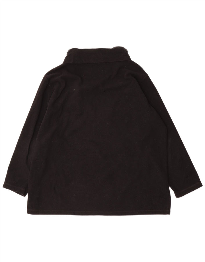 Marks & Spencer Γυναικείο υπερμεγέθη Fleece Jumper UK 18 XL μαύρο πολυεστέρα