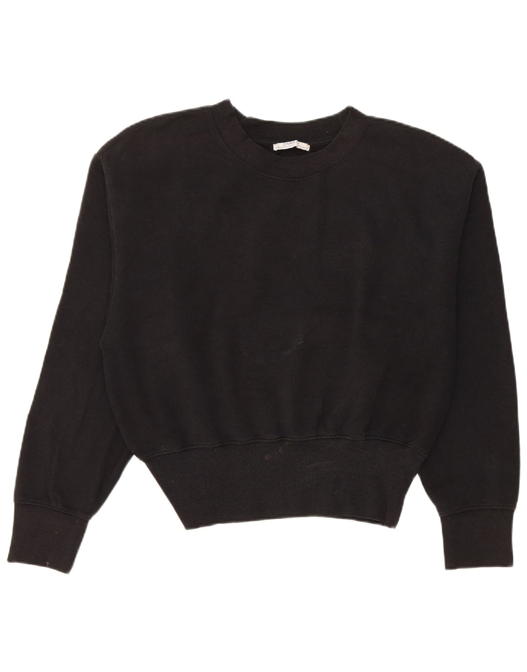 Zara Γυναικεία Φούτερ Jumper UK 16 Large Μαύρο