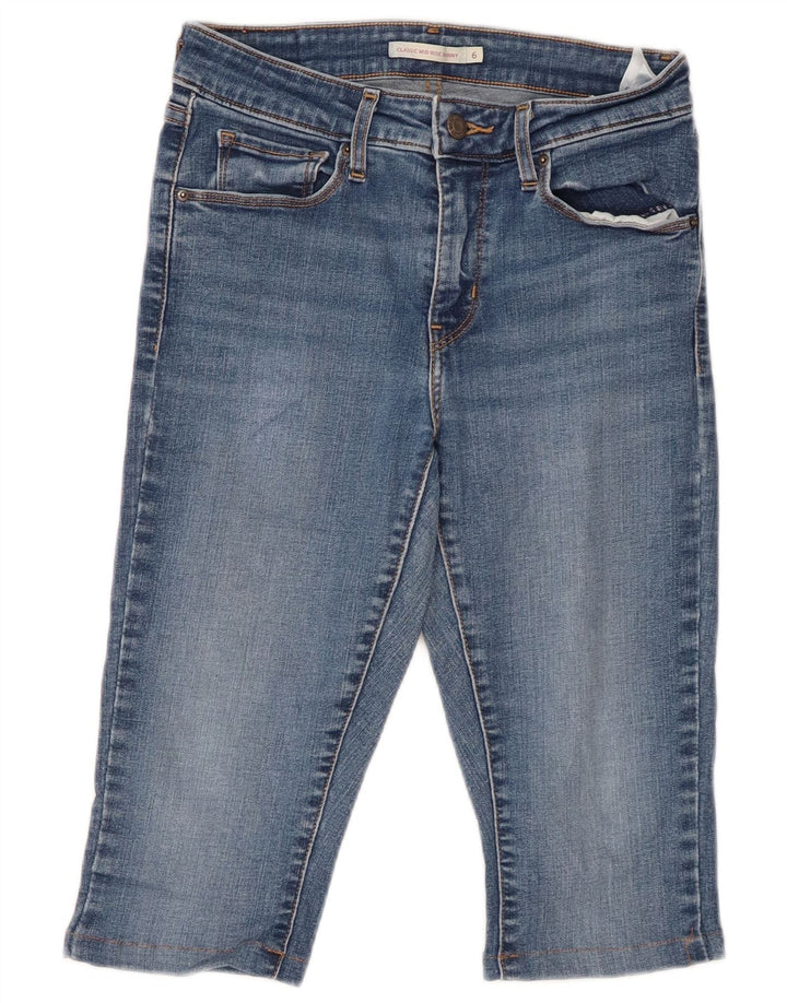 LEVI'S Γυναικείο Κλασικό Μεσαίωνα Skinny Capri Jeans US 6 Medium W26 L14 Blue