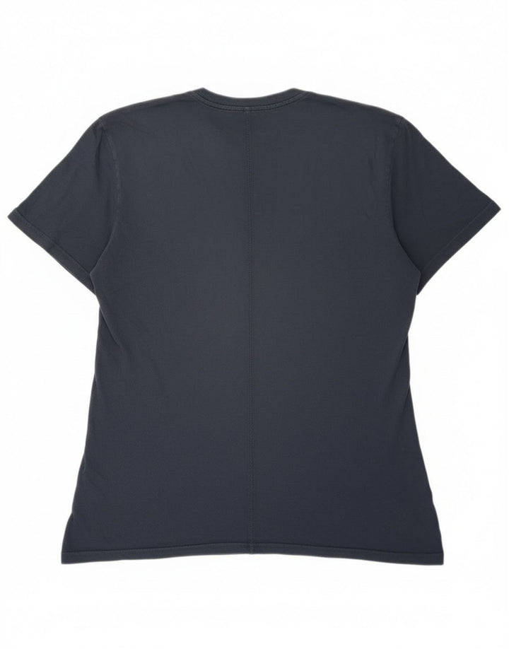 Ανδρικό γραφικό T-Shirt Lee Top από μεσαίο μπλε ναυτικό βαμβακερό