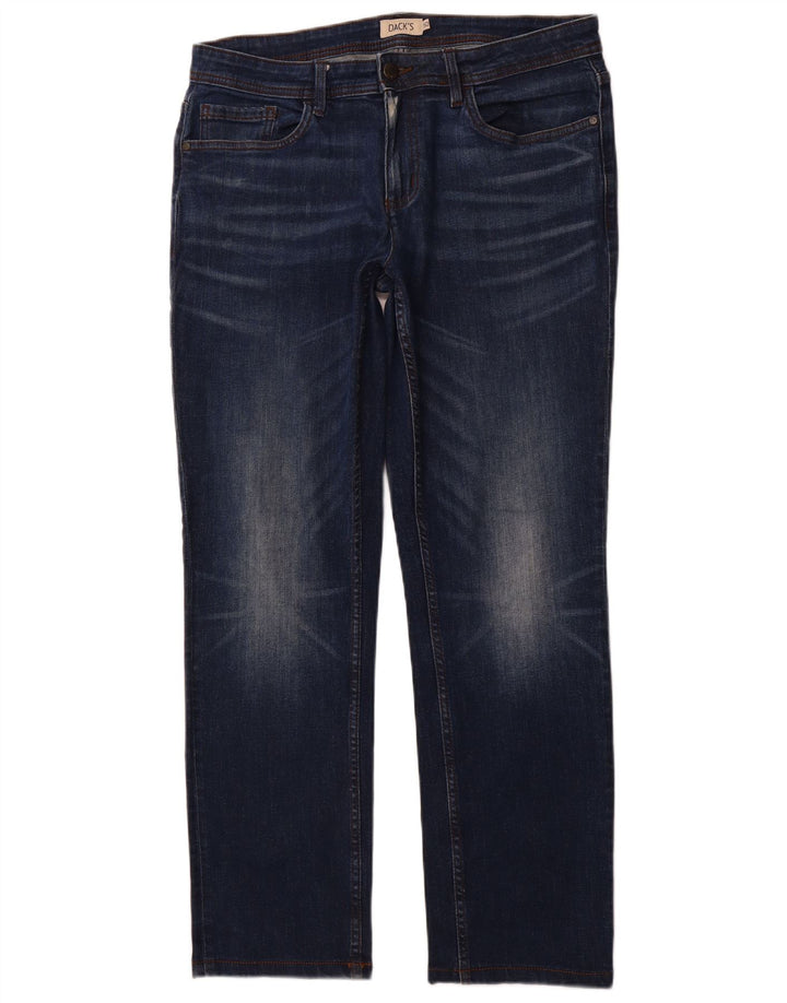 DACK'S Ανδρικό τζιν ίσιο IT 50 μεγάλο W34 L31 Navy Blue Cotton