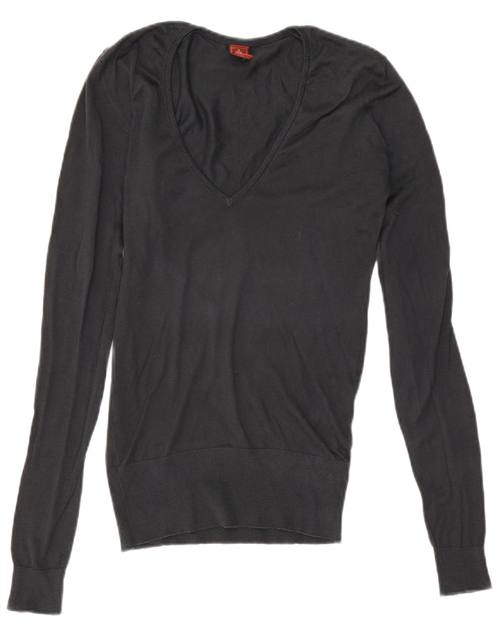 Dondup Γυναικείο πουλόβερ με λαιμόκοψη UK 10 Small Black