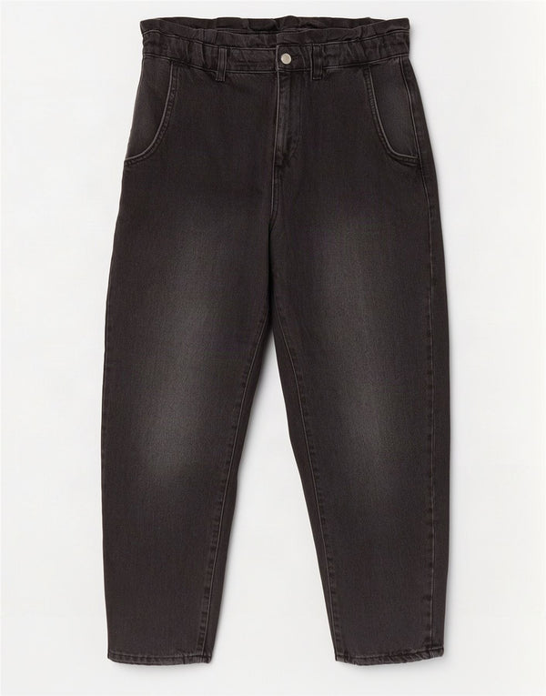 Zara γυναικείο ψηλόμεσο τζιν EU 36 XS W26 L24 μαύρο βαμβακερό