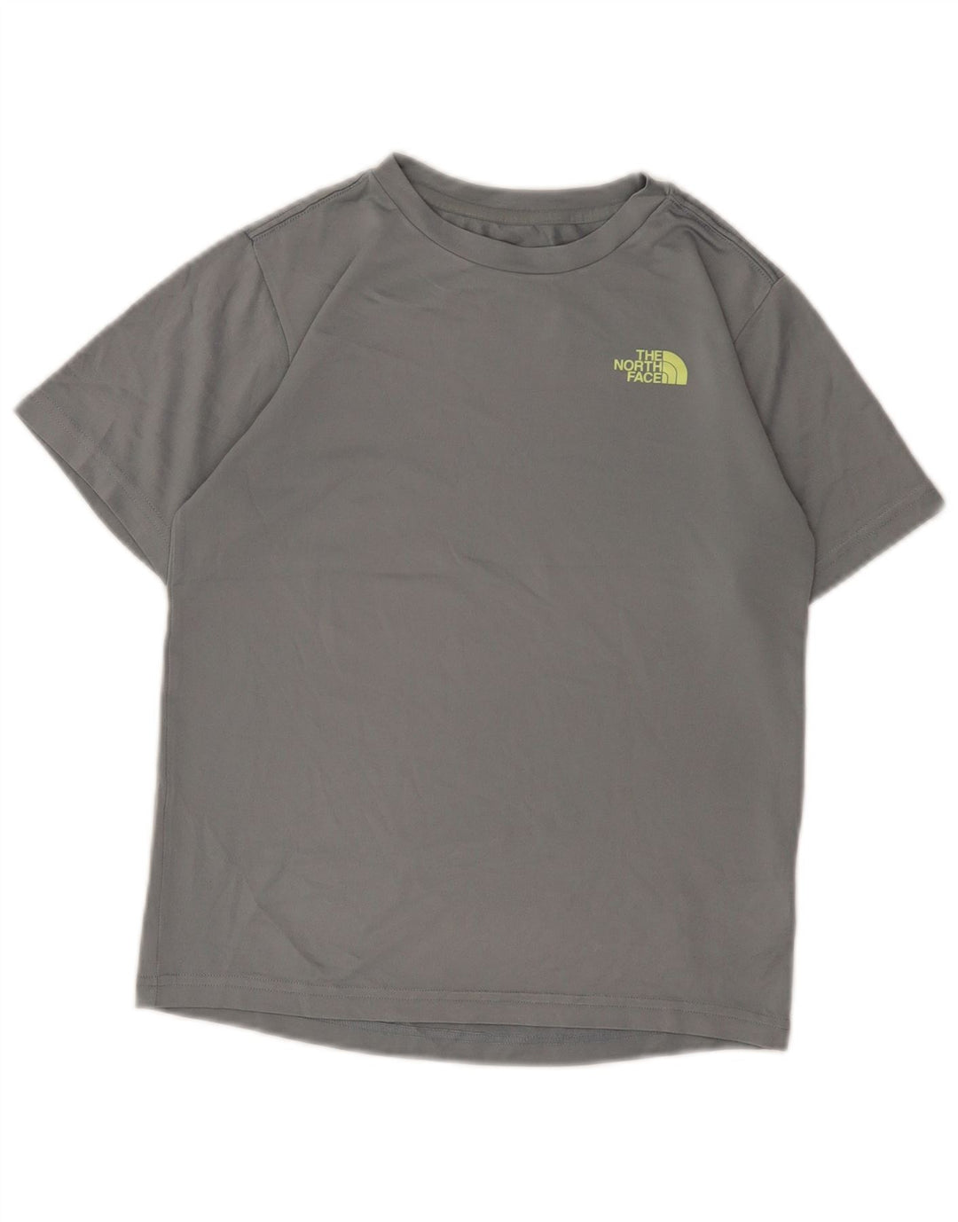 The North Face Boys T-Shirt Top 9-10 Years Medium Grey Polyester