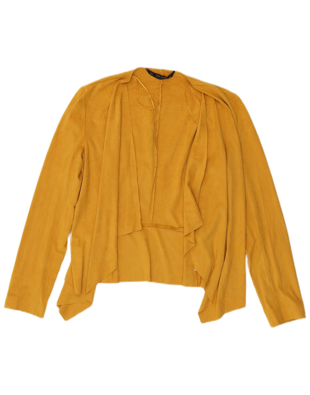 Zara Γυναικεία Ζακέτα Τοπ UK 10 Small Yellow Polyester