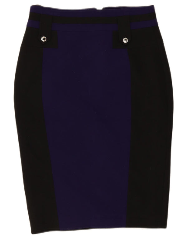 Karen Millen Γυναικεία Pencil Φούστα UK 12 Medium W28 Black Colourblock