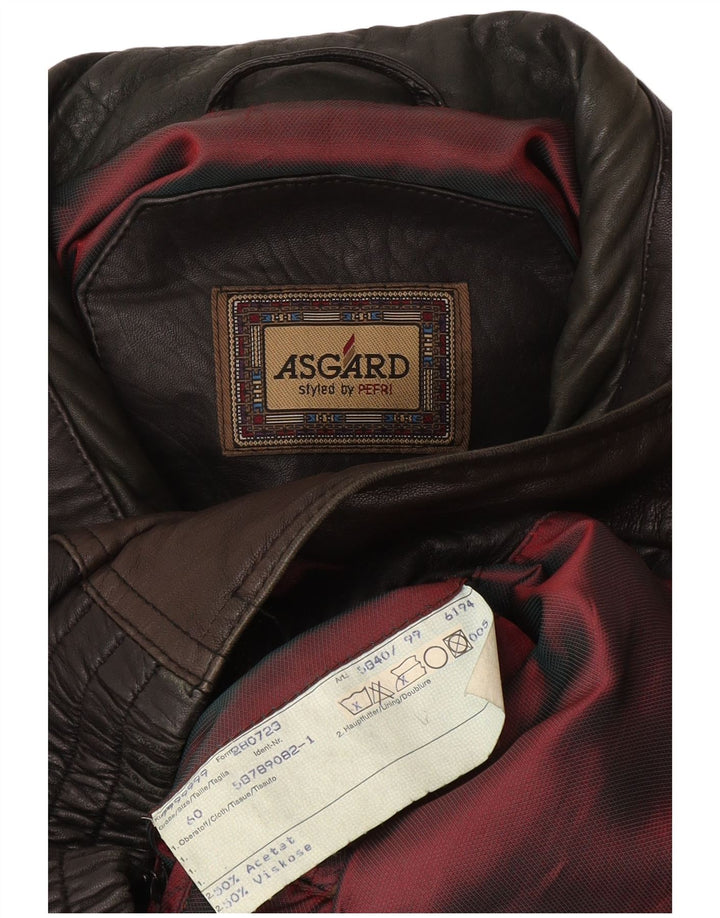 Asgard Ανδρικό Δερμάτινο Μπουφάν UK 44 2XL Μαύρο Colourblock
