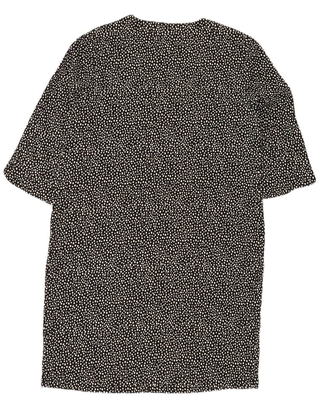 MARKS & SPENCER Γυναικείο φόρεμα Shift UK 14 μεγάλο μαύρο γεωμετρικό πολυεστέρα