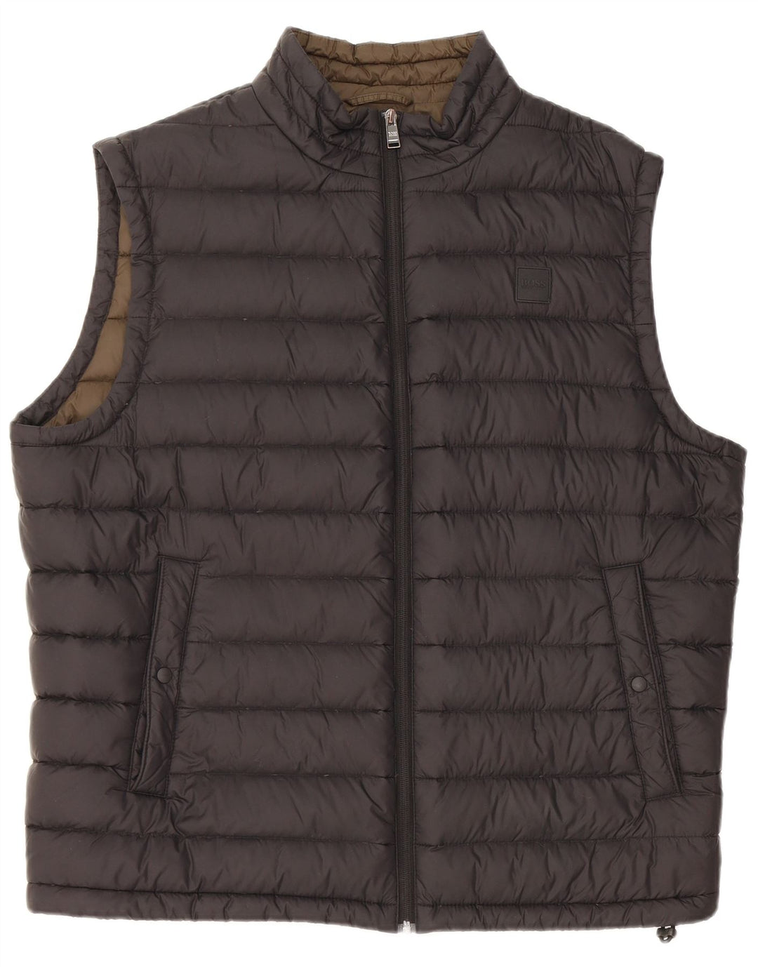 HUGO BOSS Ανδρικό Gilet με επένδυση EU 56 3XL Μαύρο Πολυαμίδιο