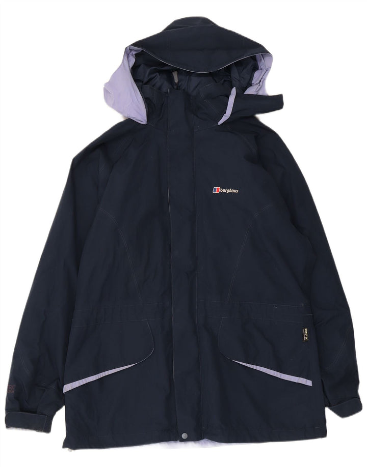 Ανδρικό μπουφάν βροχής με κουκούλα Berghaus UK 40 Large Navy Blue Polyester