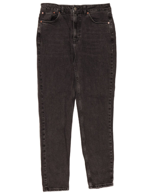 Topshop Γυναικείο Slim Jeans UK 14 Medium W30 L29 Μαύρο βαμβακερό