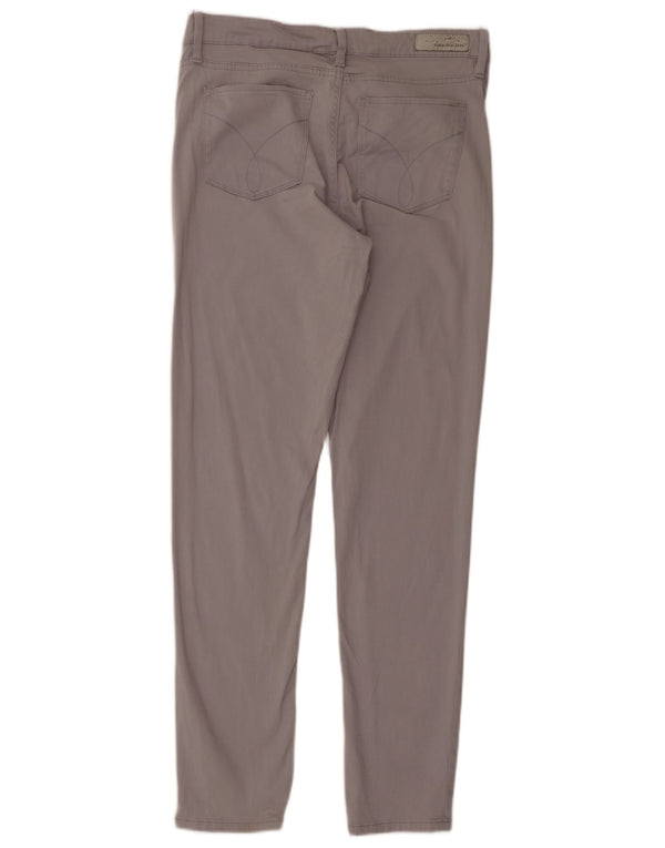 Calvin Klein Γυναικείο Skinny Casual Παντελόνι US 10 Medium W30 L31 Γκρι βαμβακερό
