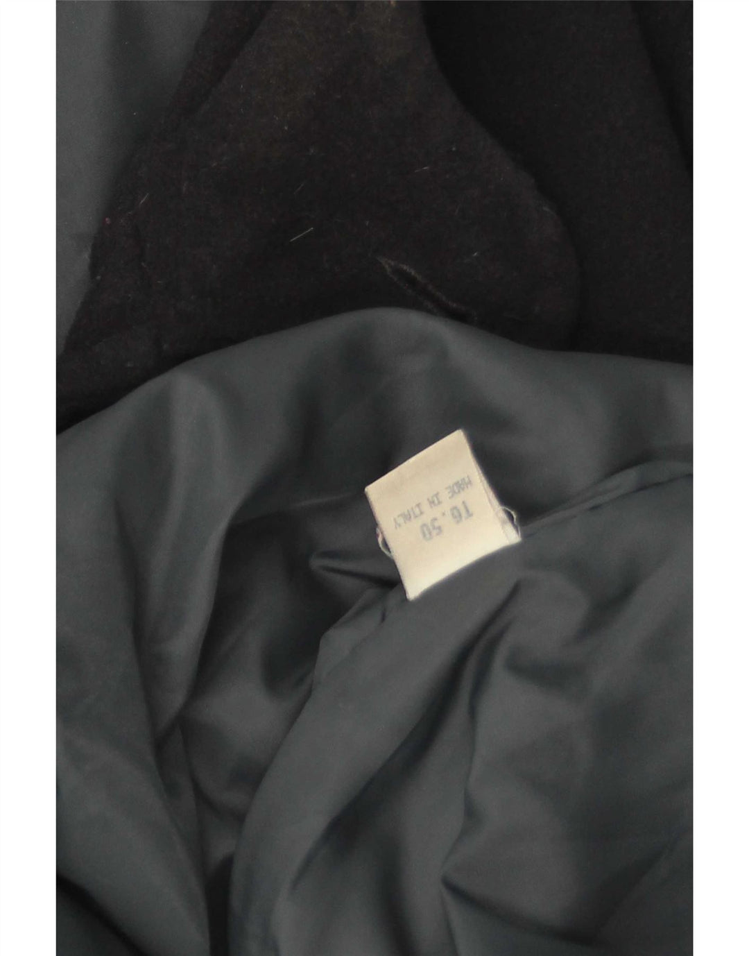 Vintage Ανδρικό παλτό Duffle με κουκούλα IT 50 Large Navy Blue Wool