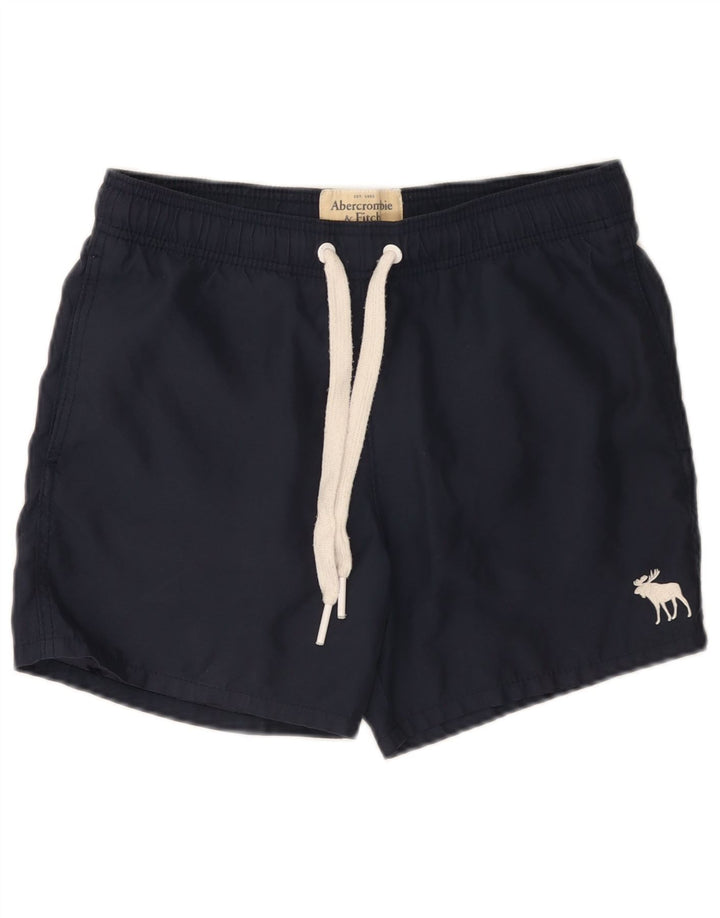Ανδρικά σορτς κολύμβησης Abercrombie & Fitch Small Navy Blue Polyester