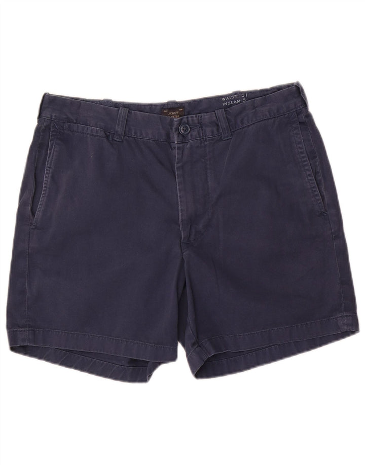 J. Crew Γυναικείο Stanton Chino Short W31 Medium Navy Blue βαμβακερό