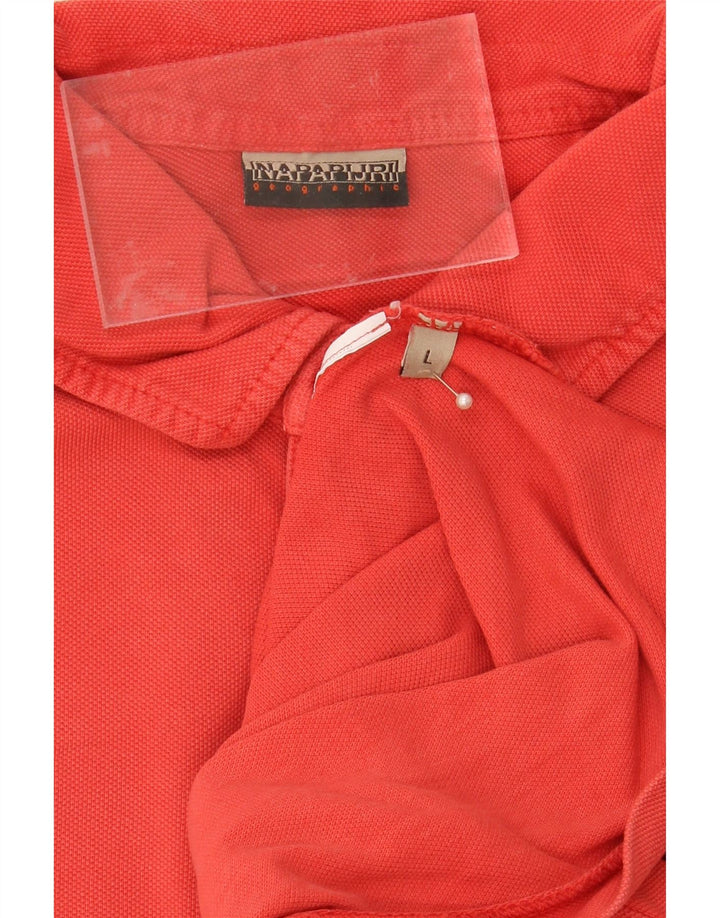 NAPAPIJRI Mens Polo Shirt Large Red Vintage Napapijri and Second-Hand Napapijri from Messina Hembry 