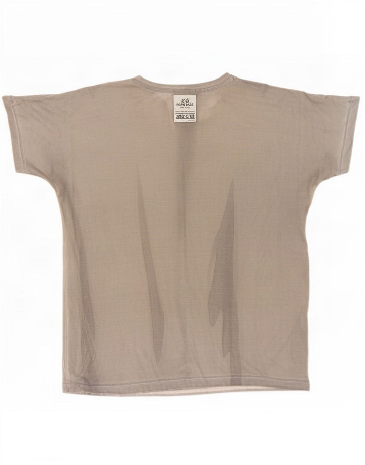 Ανδρικό γραφικό T-Shirt Diesel Top μεγάλο γκρι βαμβακερό