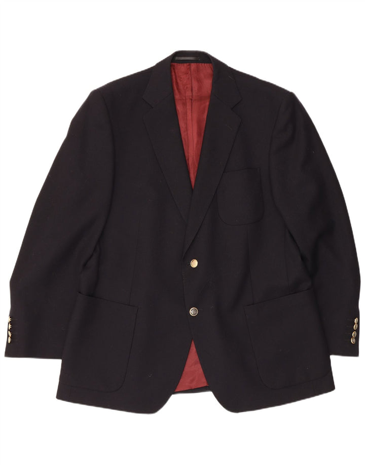 Magee Ανδρικό σακάκι με 2 κουμπιά σακάκι UK 44 Large Navy Blue Wool