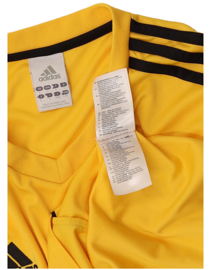 Ανδρικό T-Shirt Climalite Adidas Top Large Yellow Polyester