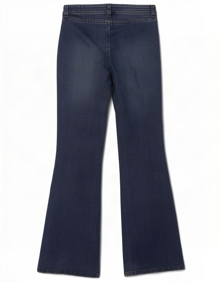 Lee Womens Kiana Flared Jeans W30 L31 Blue Cotton