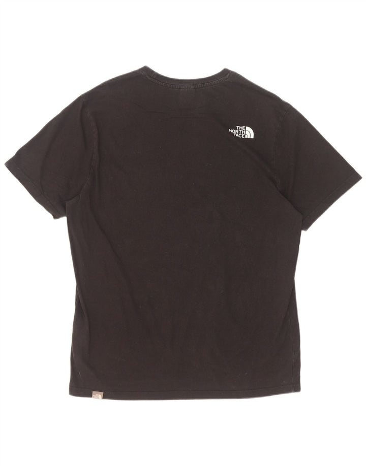 Ανδρικό T-Shirt North Face Top μεγάλο μαύρο βαμβακερό