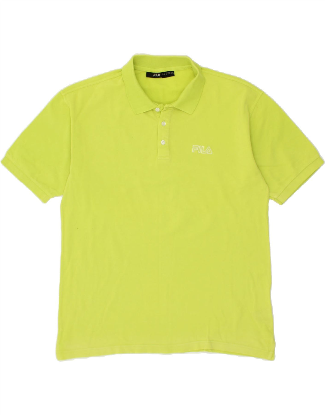 FILA Mens Polo Shirt XL Green Cotton Vintage Fila and Second-Hand Fila from Messina Hembry 