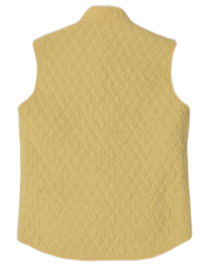 Conte of Florence Γυναικείο καπιτονέ Gilet IT 40 Μικρός κίτρινος πολυεστέρας
