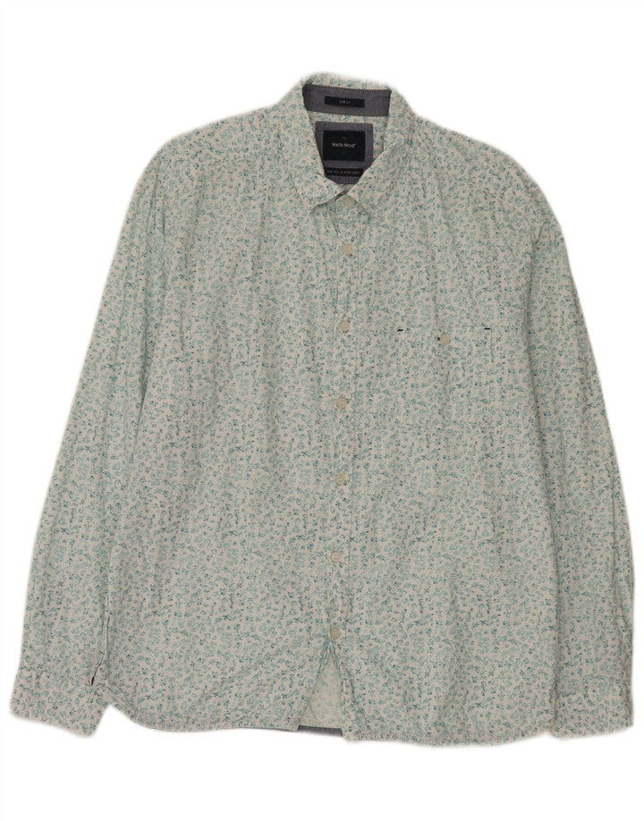 White Stuff Ανδρικό πουκάμισο Slim Fit XL Floral Βαμβακερό