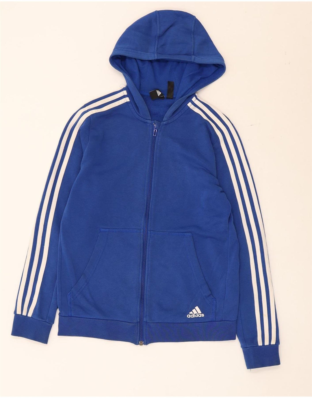 Adidas Boys Zip Hoodie πουλόβερ 13-14 ετών μπλε