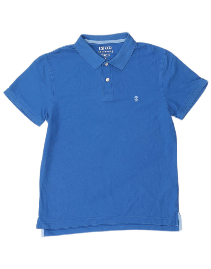 Izod Ανδρικό πουκάμισο Polo Slim Fit, μεσαίο μπλε βαμβακερό